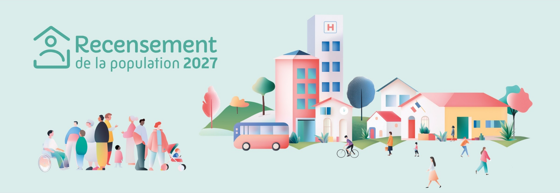Affiche du recensement 2027
