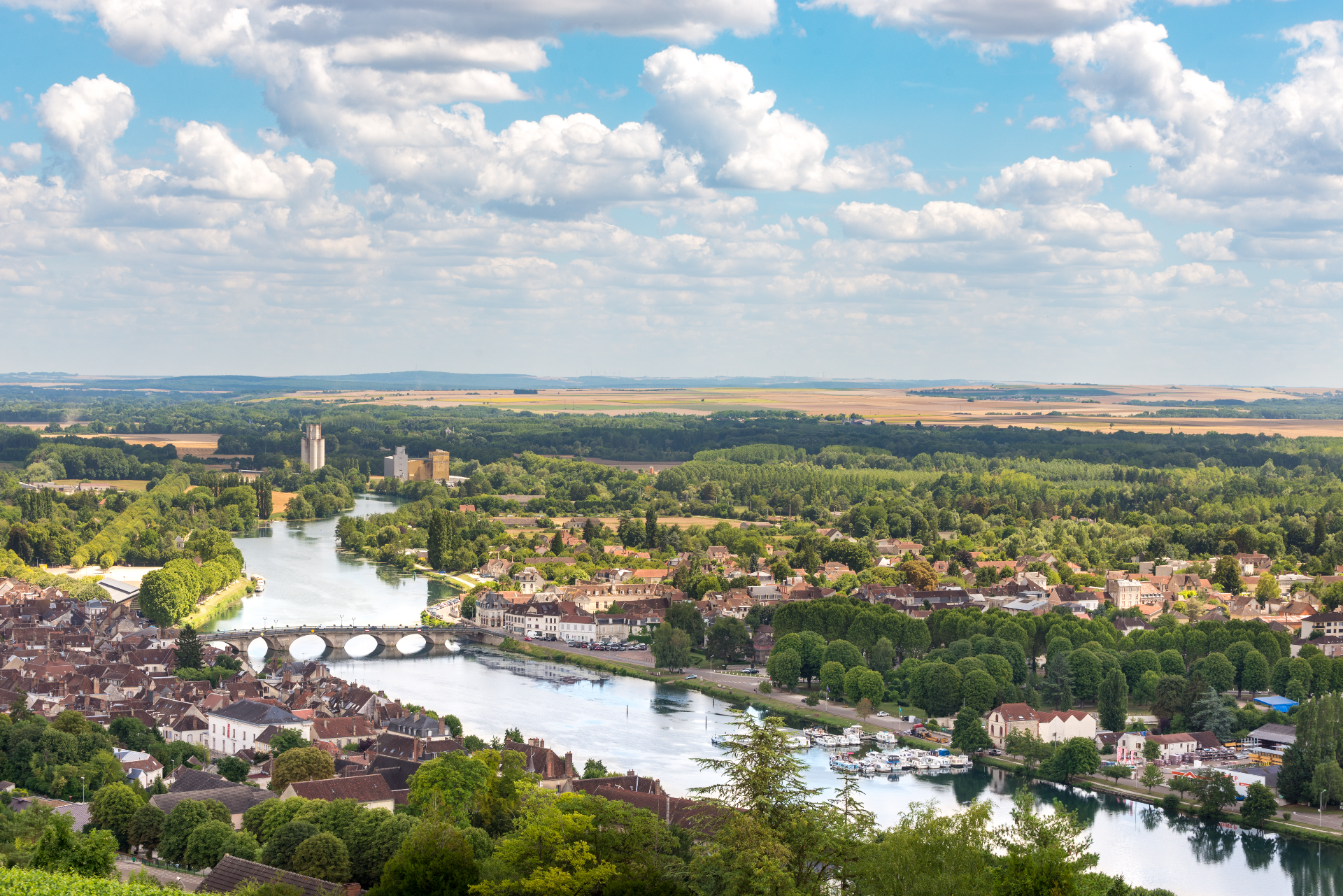 Vue panoramique de Joigny
